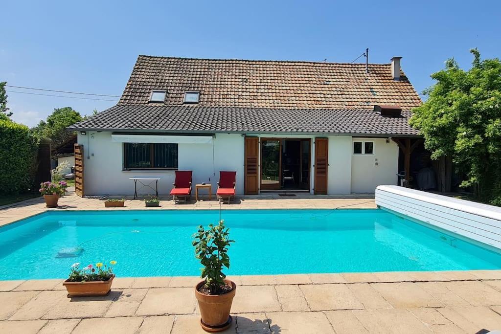 Alsace Bas-Rhin Logis Independant Avec Piscine Privee Appartement Alteckendorf Buitenkant foto