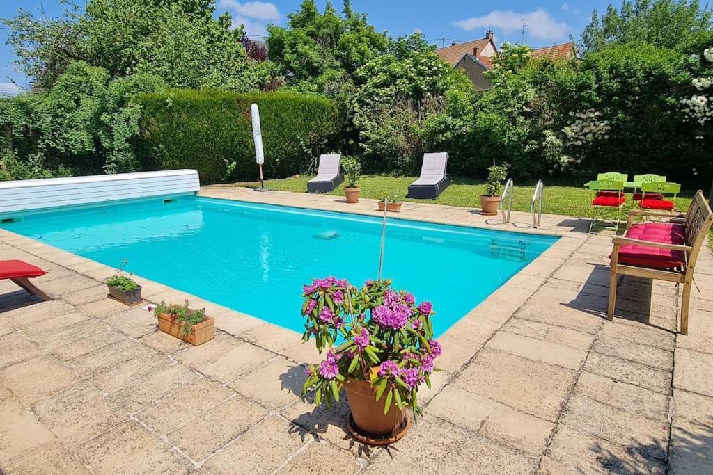 Alsace Bas-Rhin Logis Independant Avec Piscine Privee Appartement Alteckendorf Buitenkant foto